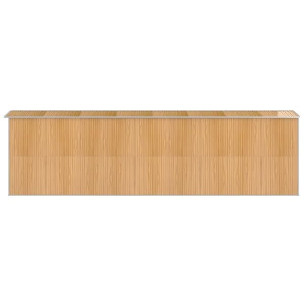 vidaXL Trädgårdsskjul ljusbrun 192x689x223 cm galvaniserat stål