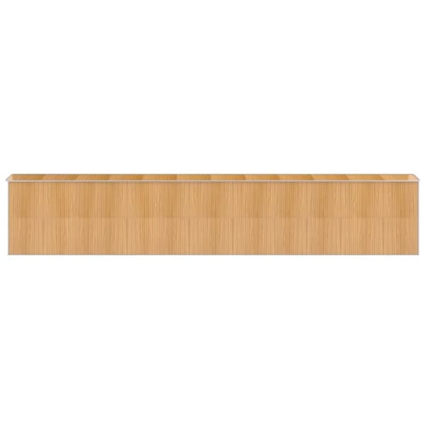 vidaXL Trädgårdsskjul ljusbrun 192x1021x223 cm galvaniserat stål