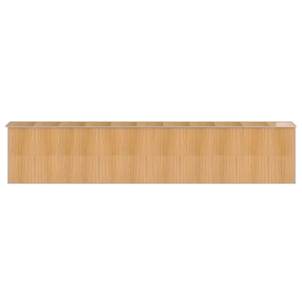 vidaXL Trädgårdsskjul ljusbrun 192x938x223 cm galvaniserat stål