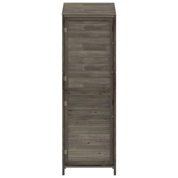 vidaXL haveskur 55x52x174,5 cm massivt fyrretræ antracitgrå