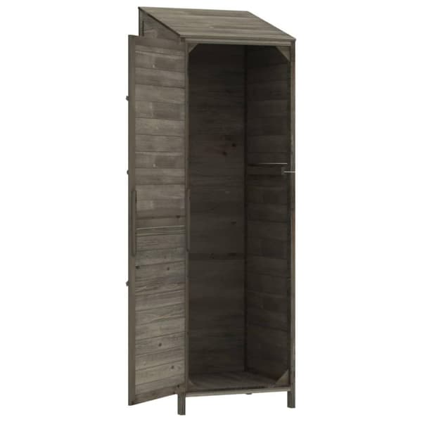 vidaXL haveskur 55x52x174,5 cm massivt fyrretræ antracitgrå