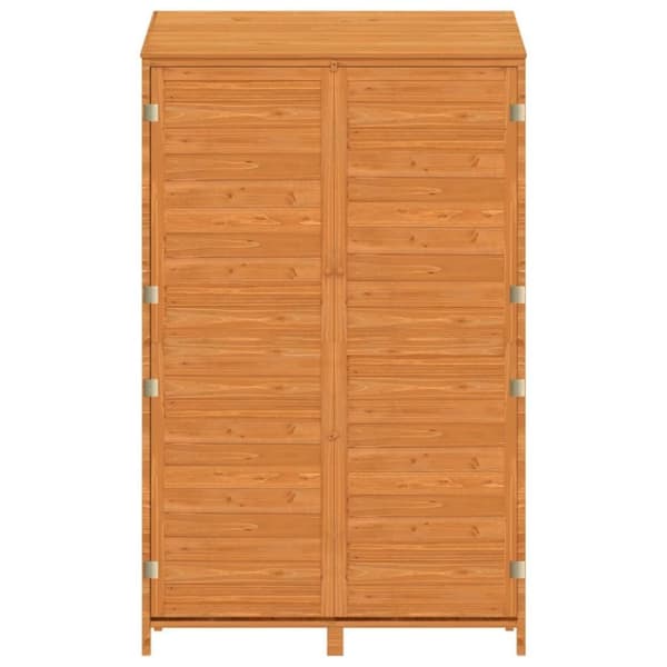 vidaXL Puutarhavaja ruskea 102x52x174,5 cm täysi kuusi