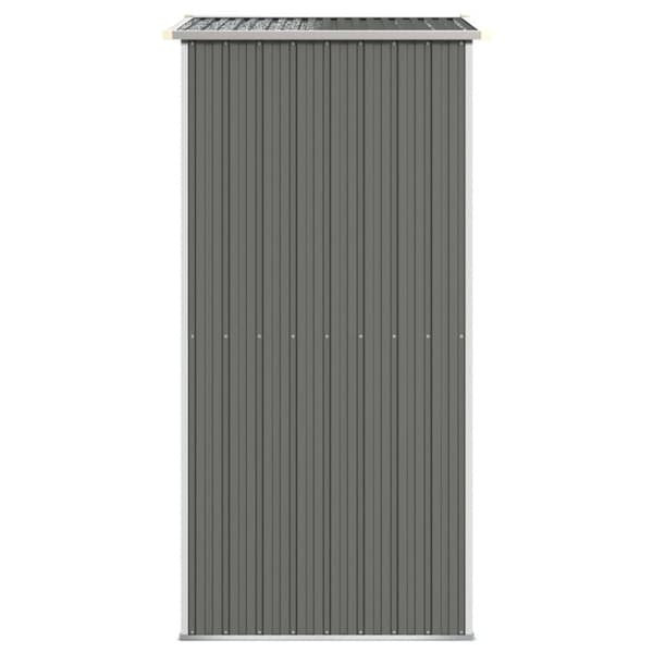 vidaXL haveskur 192x108x223 cm galvaniseret stål lysegrå