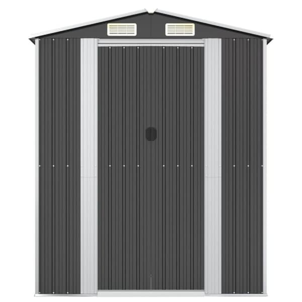 vidaXL haveskur 192x108x223 cm galvaniseret stål antracitgrå