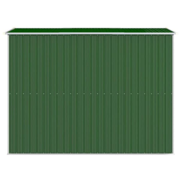 vidaXL haveskur 192x274x223 cm galvaniseret stål grøn