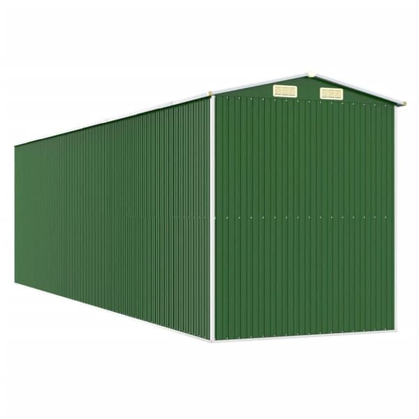 vidaXL haveskur 192x689x223 cm galvaniseret stål grøn