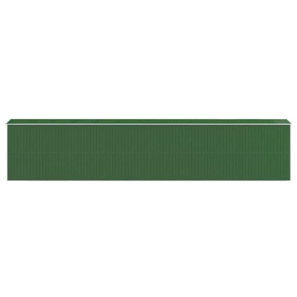 vidaXL haveskur 192x1021x223 cm galvaniseret stål grøn