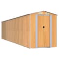 Miniatyrbillede 1 af 8: vidaXL haveskur 192x855x223 cm galvaniseret stål lysebrun