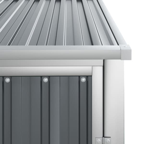 vidaXL redskabsskur til haven 88x89x161 cm galvaniseret stål grå