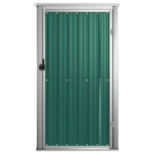 vidaXL redskabsskur til haven 88x89x161 cm galvaniseret stål grøn