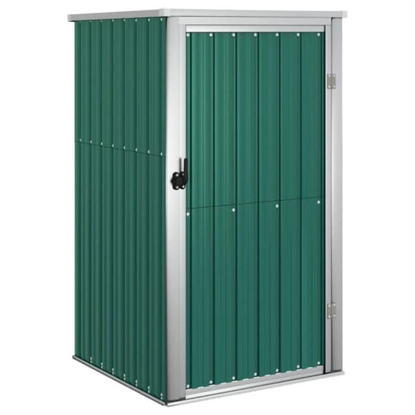 vidaXL redskabsskur til haven 88x89x161 cm galvaniseret stål grøn