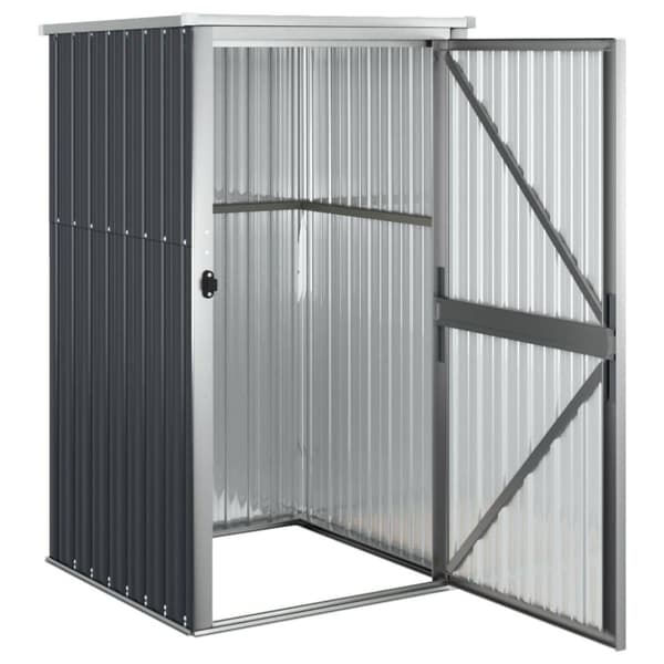 vidaXL redskabsskur til haven 88x89x161 cm galvaniseret stål antracit