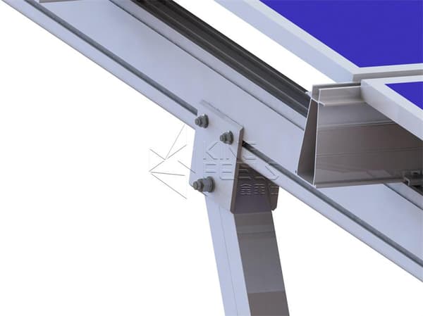 Genial dubbel carport med solcellspaneler, 6,60 kW