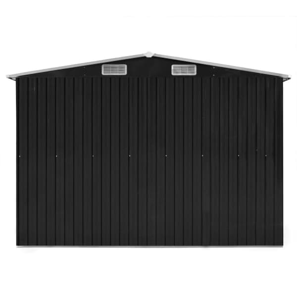haveskur 257x997x178 cm galvaniseret stål antracitgrå