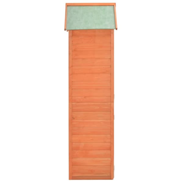 Puutarhan varastovaja puu 71x60x213 cm