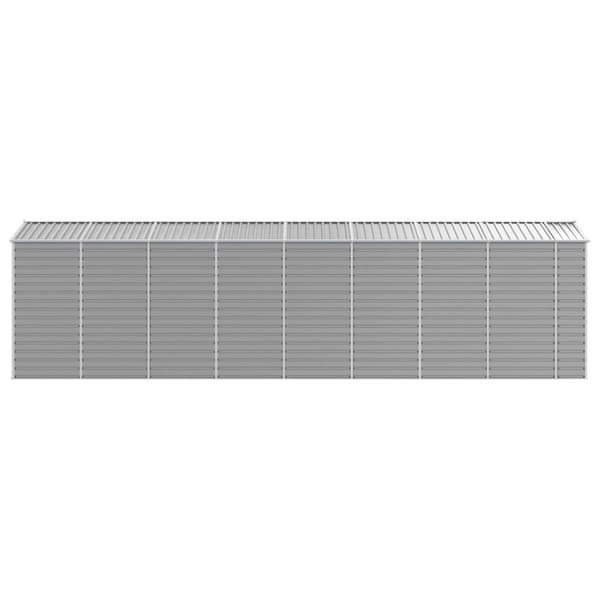 haveskur 191x725x198 cm galvaniseret stål lysegrå