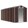 Miniatyrbillede 3 af 10: haveskur 191x470x198 cm galvaniseret stål brun