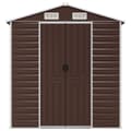 Miniatyrbillede 4 af 10: haveskur 191x470x198 cm galvaniseret stål brun