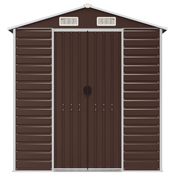 haveskur 191x470x198 cm galvaniseret stål brun