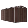 Miniatyrbillede 2 af 10: haveskur 191x470x198 cm galvaniseret stål brun