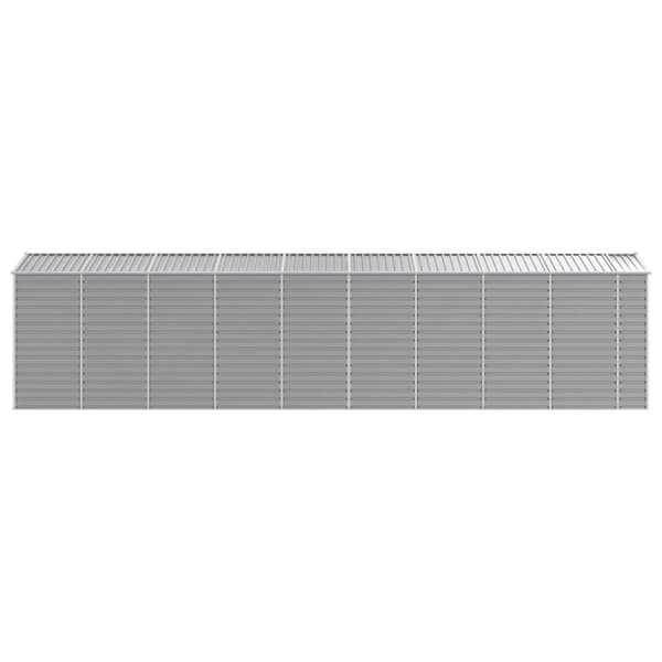 haveskur 191x810x198 cm galvaniseret stål lysegrå