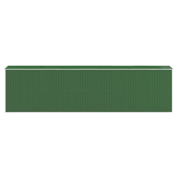 haveskur 192x772x223 cm galvaniseret stål grøn