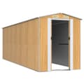 Miniatyrbillede 3 af 8: haveskur 192x606x223 cm galvaniseret stål lysebrun
