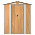 Miniatyrbillede 4 af 8: haveskur 192x606x223 cm galvaniseret stål lysebrun