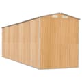 Miniatyrbillede 6 af 8: haveskur 192x606x223 cm galvaniseret stål lysebrun