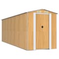 Miniatyrbillede 2 af 8: haveskur 192x606x223 cm galvaniseret stål lysebrun