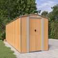 Miniatyrbillede 1 af 8: haveskur 192x606x223 cm galvaniseret stål lysebrun
