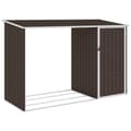 Pikkukuva 1 / 7: Puutarhan polttopuuvaja ruskea 245x98x159 cm galvanoitu teräs