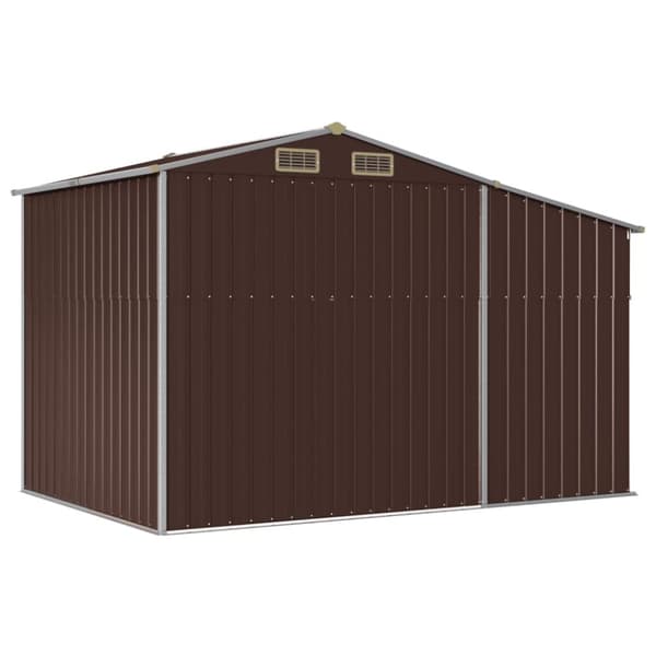 haveskur 277x192,5x179 cm galvaniseret stål brun