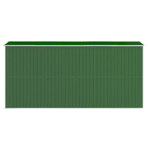 haveskur 192x440x223 cm galvaniseret stål grøn