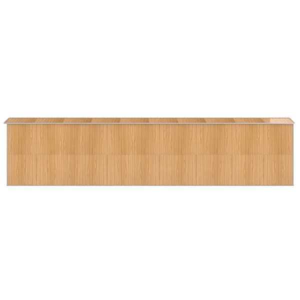 Trädgårdsskjul ljusbrun 192x855x223 cm galvaniserat stål
