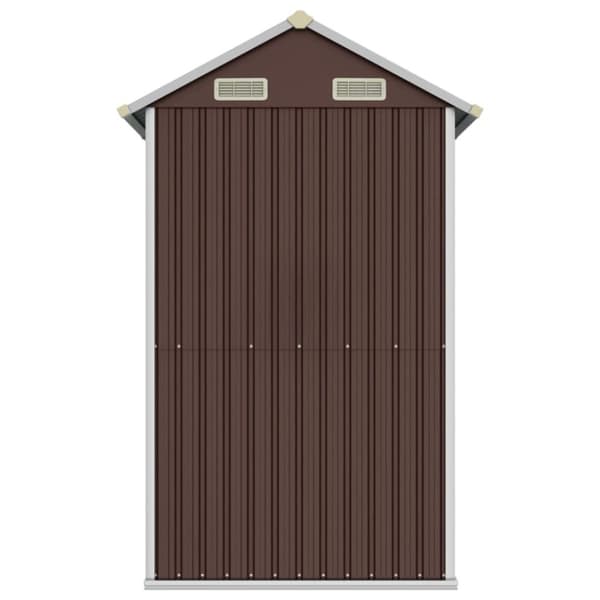 haveskur 192x152,5x237 cm galvaniseret stål brun