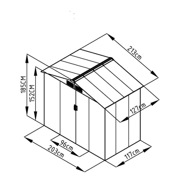 Fornorth Hageredskapsbod, 2.71m2