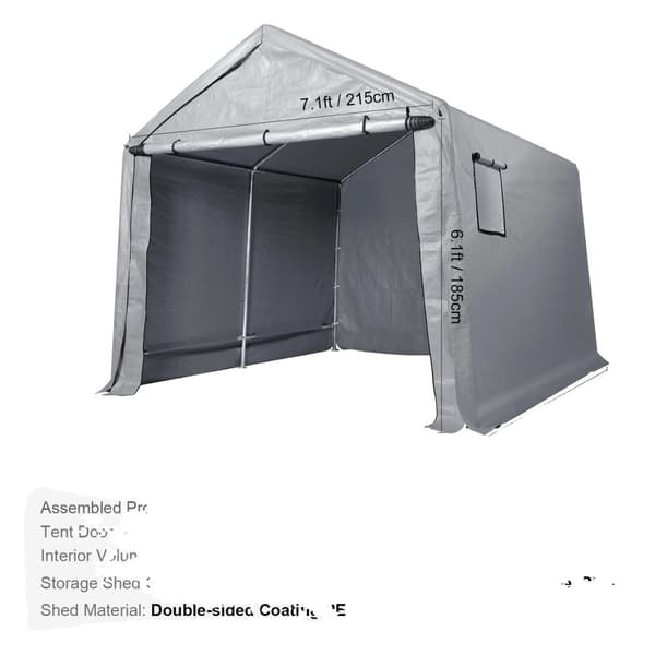 Utomhus Tält, Portabelt Design, Sol- och Vattentätt, Röd