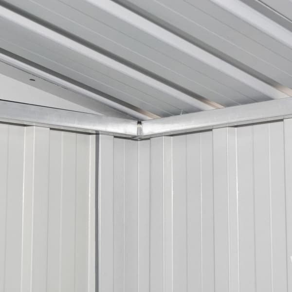 vidaXL Förvaringsbod brun 204x132x186 cm stål -  Förråd & Redskapsbodar