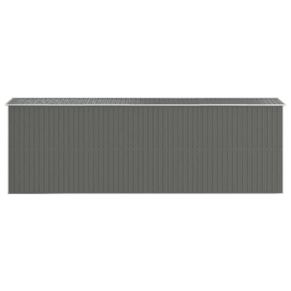vidaXL Puutarhavaja vaaleanharmaa 192x606x223 cm galvanoitu teräs -  Pihavajat