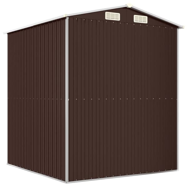 vidaXL Puutarhavaja tummanruskea 192x191x223 cm galvanoitu teräs -  Pihavajat