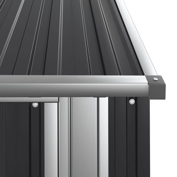 vidaXL Puutarhavaja antrasiitti 118,5x97x209,5 cm galvanoitu teräs -  Pihavajat