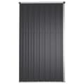 Miniatyrbillede 6 af 8: vidaXL redskabsskur til haven 225x89x161 cm galvaniseret stål antracit -  Skure & Redskabsskure