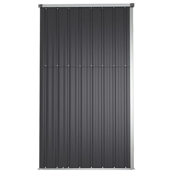 vidaXL redskabsskur til haven 225x89x161 cm galvaniseret stål antracit -  Skure & Redskabsskure