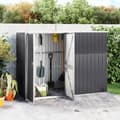 Miniatyrbillede 1 af 8: vidaXL redskabsskur til haven 225x89x161 cm galvaniseret stål antracit -  Skure & Redskabsskure