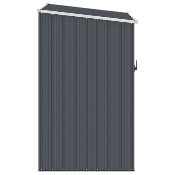 vidaXL haveskur 87x98x159 cm galvaniseret stål antracitgrå - Skure & Redskabsskure