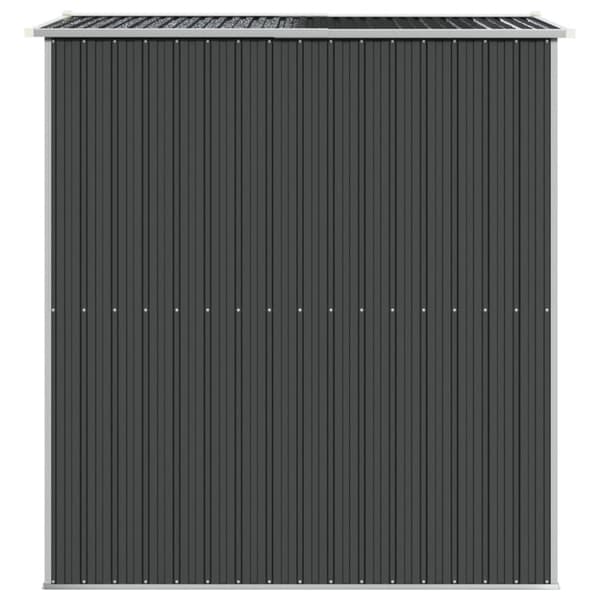 vidaXL haveskur 192x191x223 cm galvaniseret stål antracitgrå -  Skure & Redskabsskure