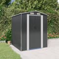 Miniatyrbillede 2 af 8: vidaXL haveskur 192x191x223 cm galvaniseret stål antracitgrå -  Skure & Redskabsskure
