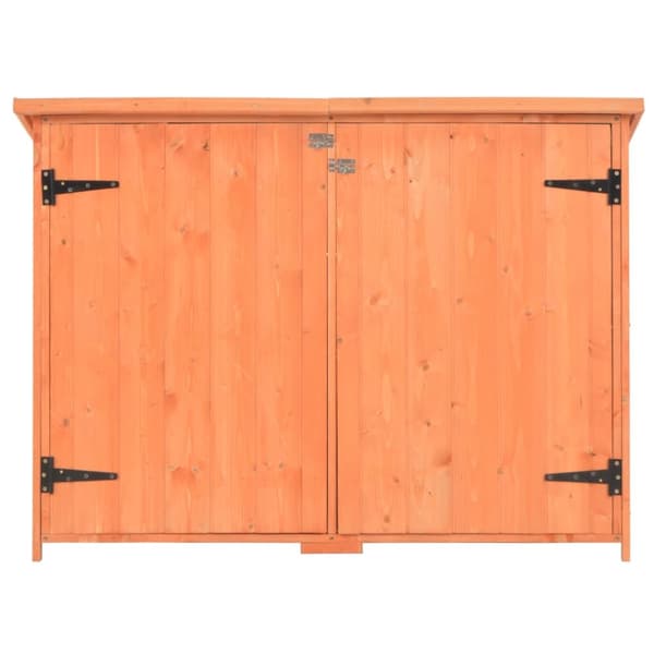 vidaXL Puutarhan varastovaja puu 120x50x91 cm - Pihavajat