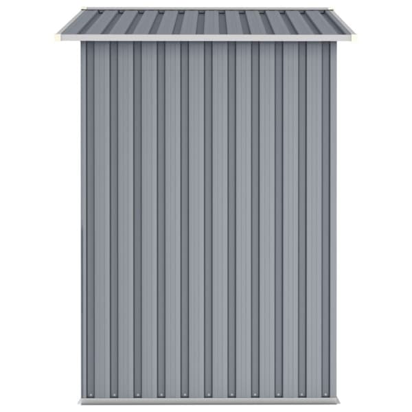 vidaXL haveskur 205x129x183 cm galvaniseret stål grå -  Skure & Redskabsskure